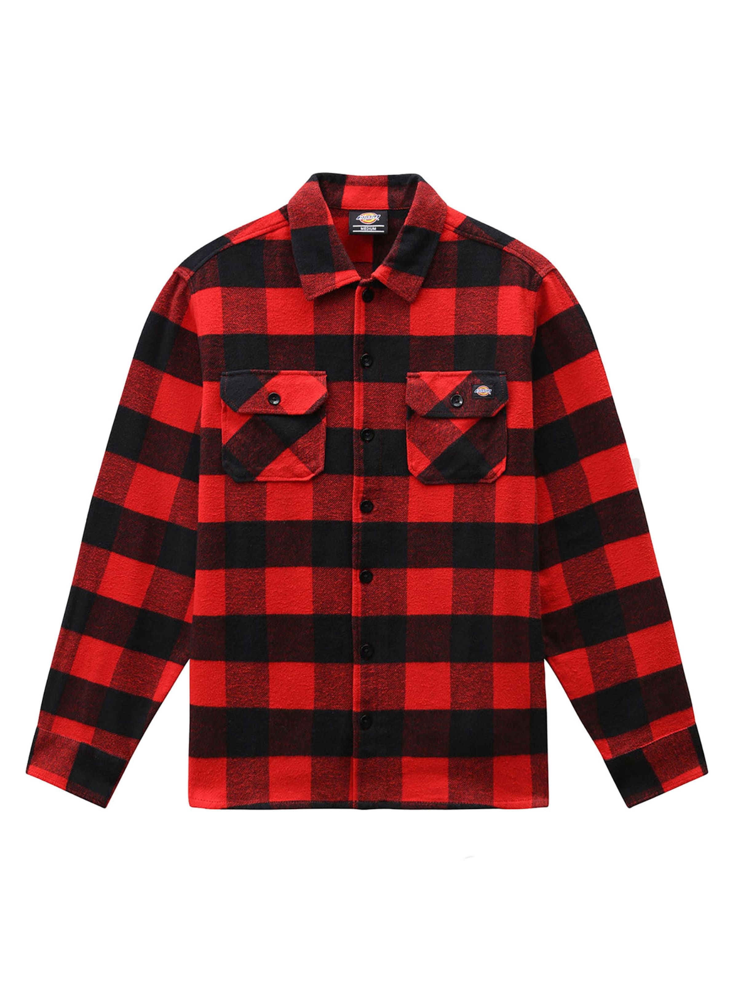 DICKIES Regular fit Button Up Shirt 'Dickies Sacramento' in Red: front