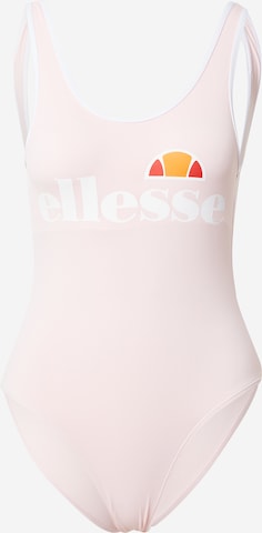 ELLESSE Bustier Badedrakt 'Lilly ' i rosa: forside