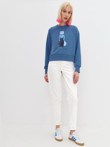 Sweat-shirt 'Mariner Cat' Cat e Lolette en bleu