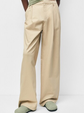 Loosefit Pantaloni con pieghe di Pull&Bear in beige