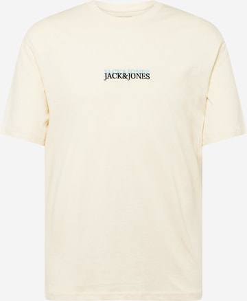 T-Shirt 'LAFAYETTE' JACK & JONES en beige : devant