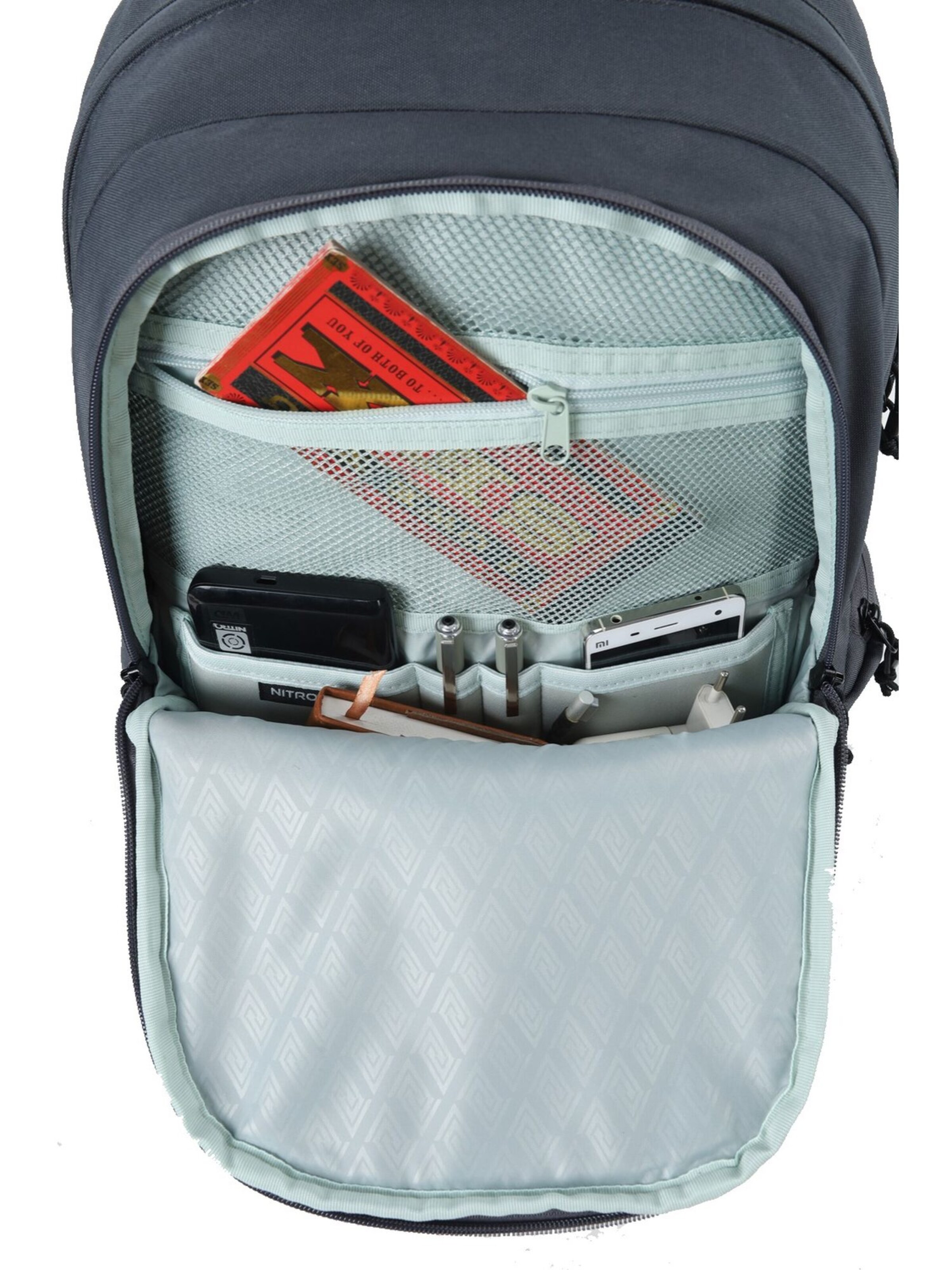 NITRO Rucksack 'Future Hero' in Grau