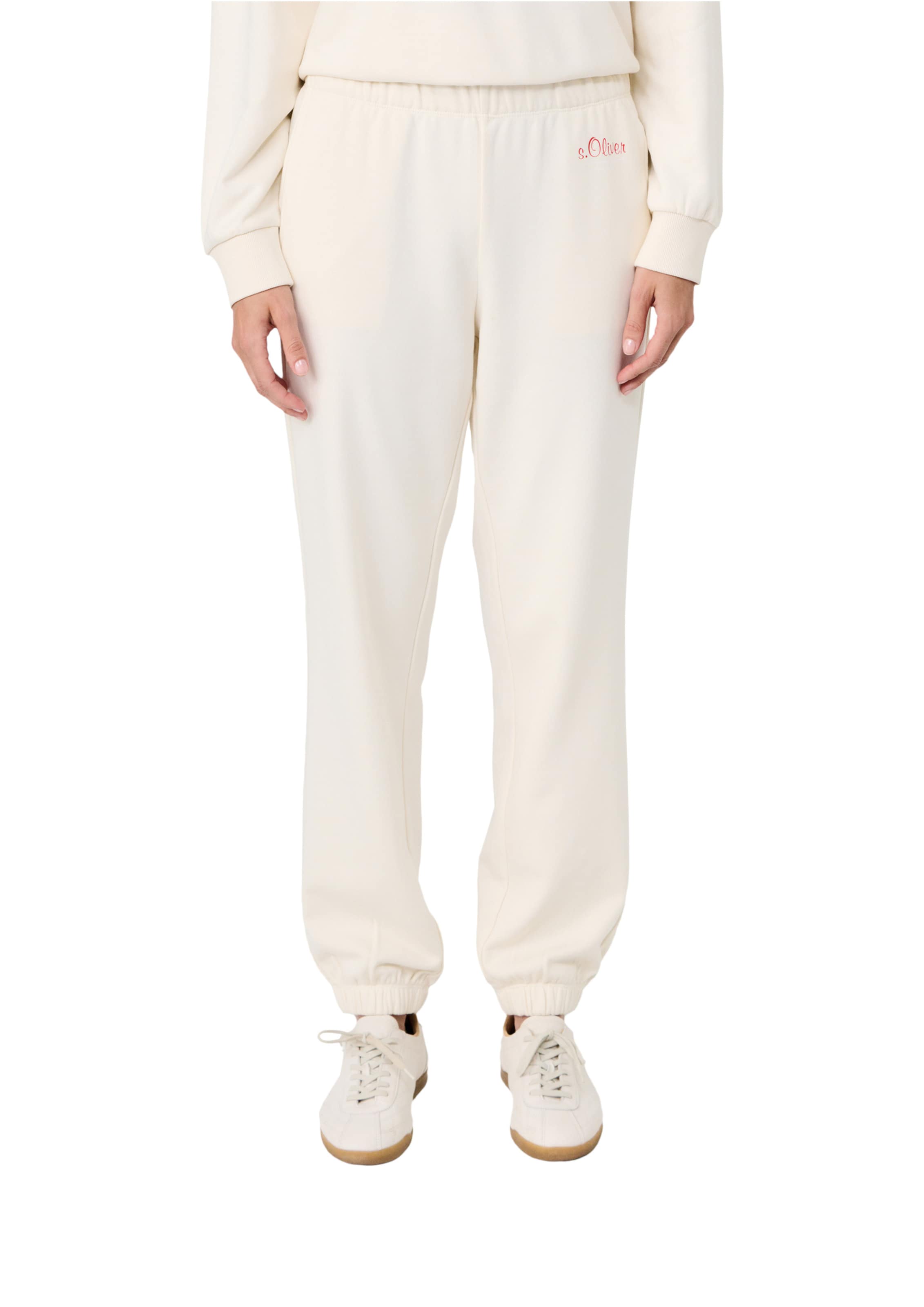 s.Oliver - Tapered Pantalón en beige