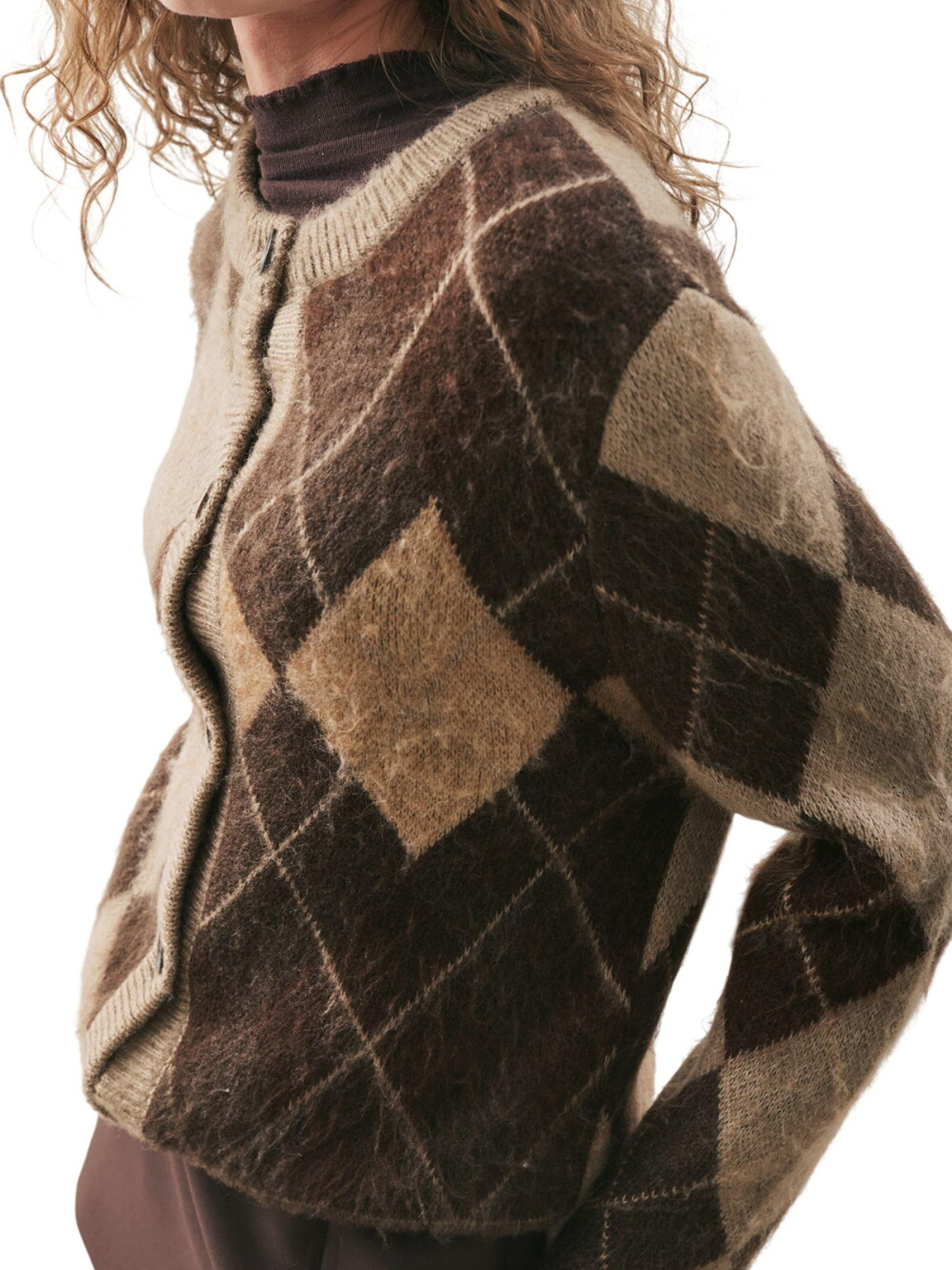 MANUKA Knit cardigan in Brown
