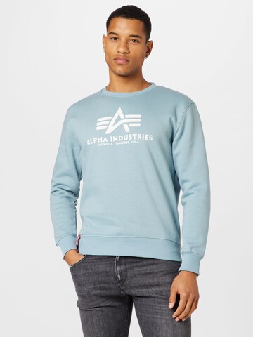 ALPHA INDUSTRIES Sweatshirt i blå: framsida