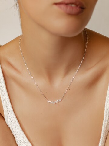 Hey Happiness Ketting 'Pearl Cluster' in Zilver
