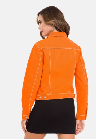 CIPO & BAXX Jeansjacke in Orange