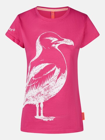 salzhaut Shirt 'Abbeldwatsch' in Pink