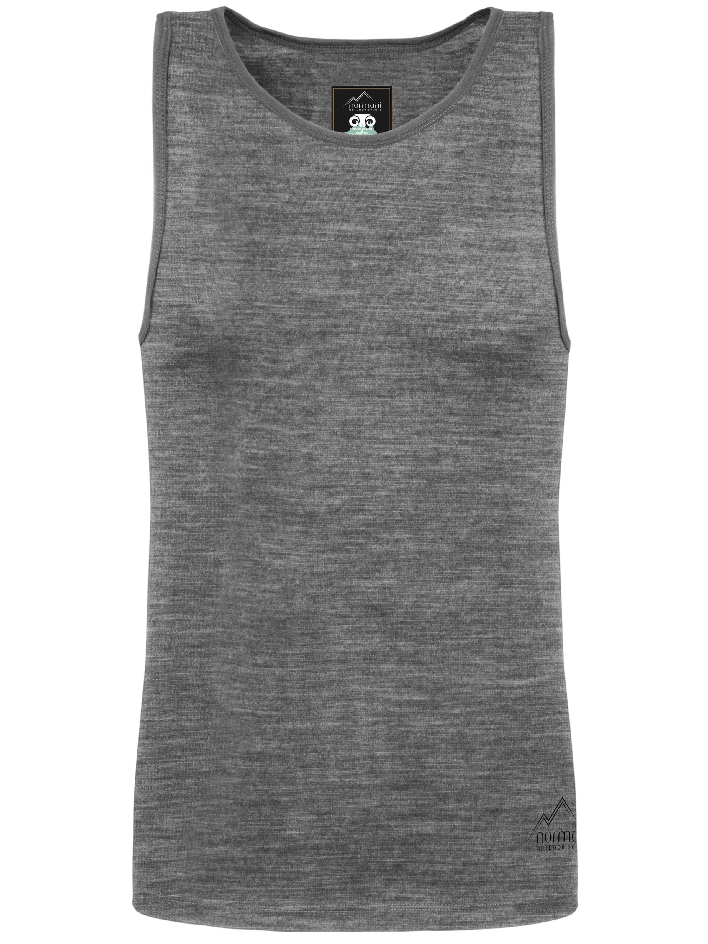 normani Unterhemd 'Alice Springs' in Grau: Vorderseite