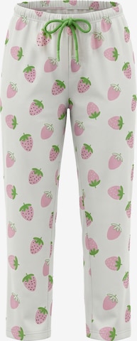 Pantalon de pyjama ' Erdbeer-Motiv ' Rösch en rose : devant