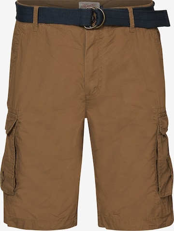 Petrol Industries Regular Cargo Pants in Brown: front