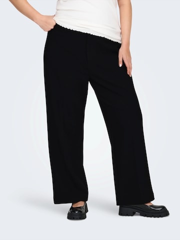 ONLY Carmakoma Loosefit Byxa 'CARNYRA' i svart: framsida