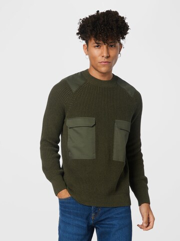 DRYKORN Sweater 'JOHN' in Green: front
