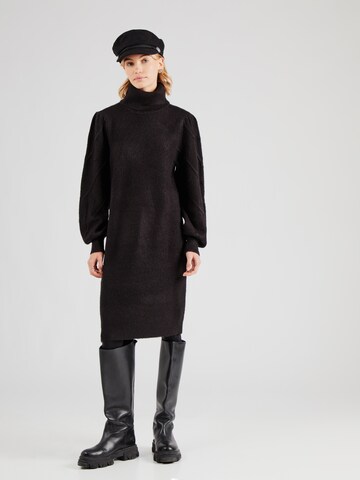 VILA Knitted dress 'Cosy' in Black: front