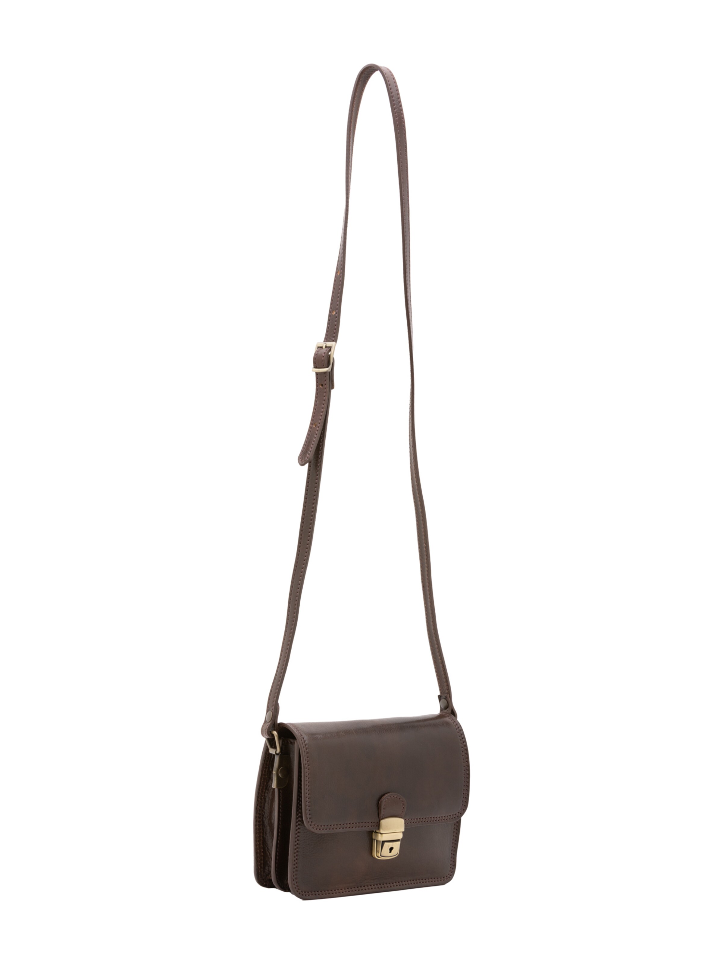 Borsa a tracolla di Viola Castellani in marrone: frontale