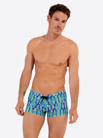 HOM Badehose ' Swim Shorts Marbella ' in Blau: Vorderseite