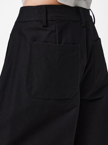 PIECES Tønde Bukser 'PCRikke' i sort