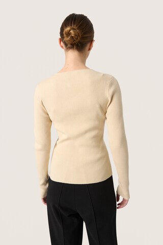 SOAKED IN LUXURY Cardigan 'Spina' i beige