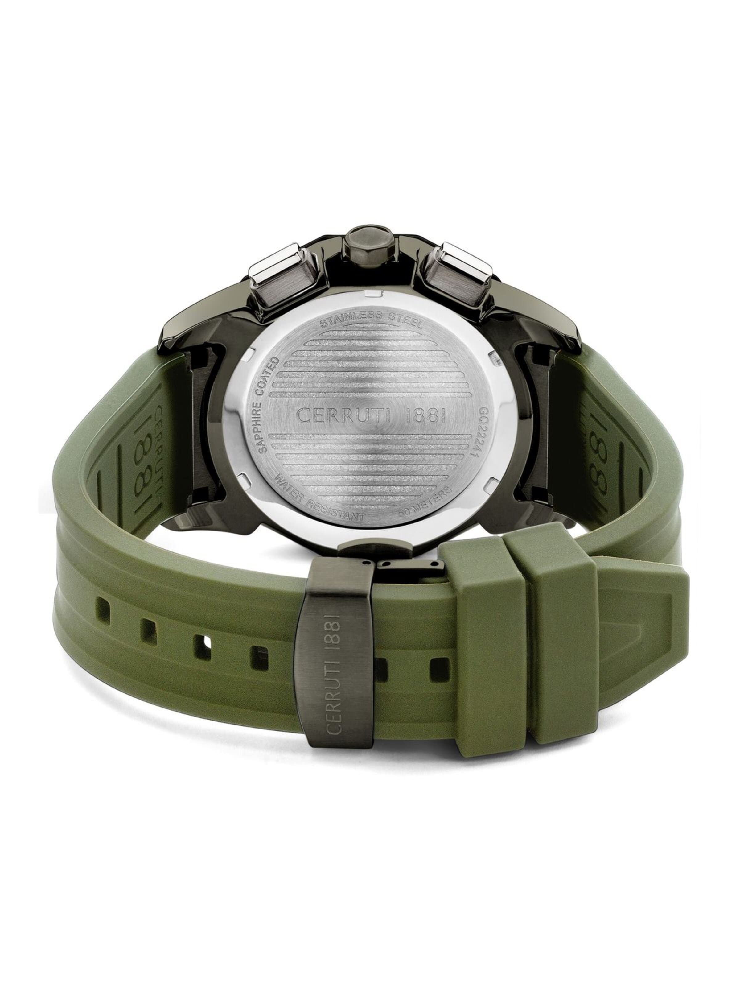 Montre à affichage analogique CERRUTI 1881 en vert
