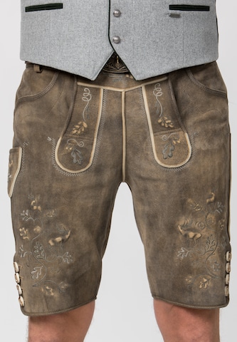 STOCKERPOINT Regular Trachtenlederhose 'Konstantin' in Braun