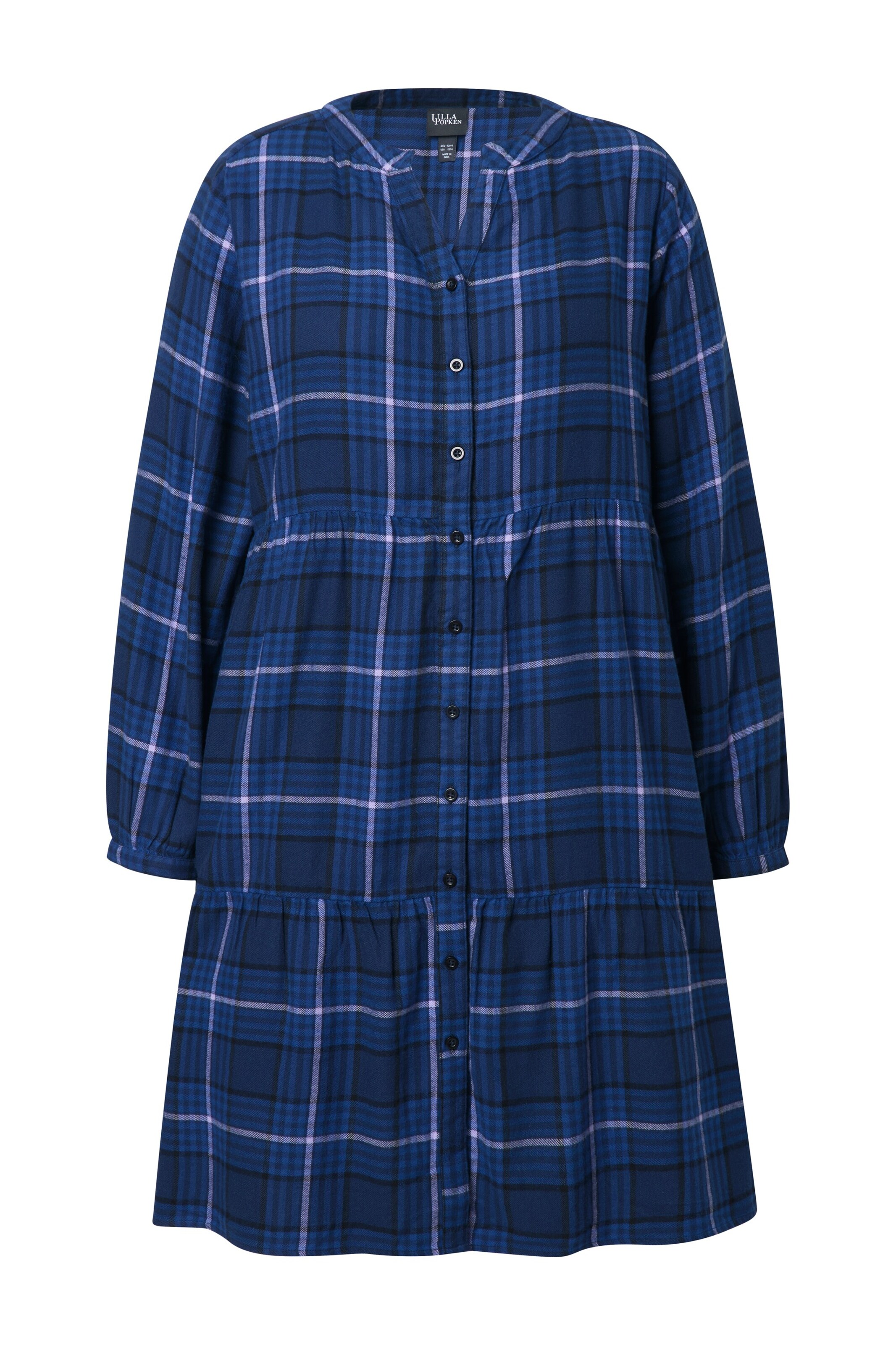 Ulla Popken Jurk in Blauw: voorkant