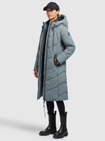 khujo Winter Coat 'Aribay3' in Dusty Blue | ABOUT YOU