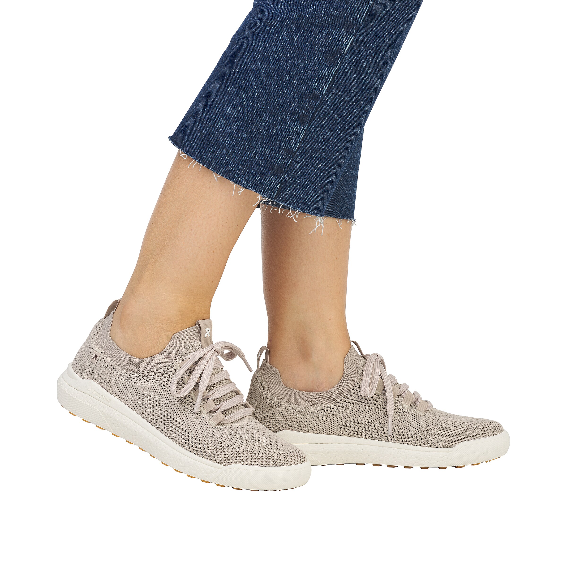 Baskets basses Rieker Sport en beige