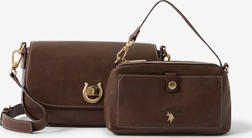 U.S. POLO ASSN. Crossbody bag 'MIDDLETON' in Brown: front