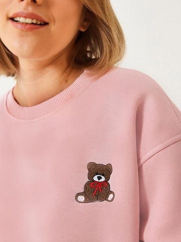 Bianco LucciSweater majica - roza boja: prednji dio