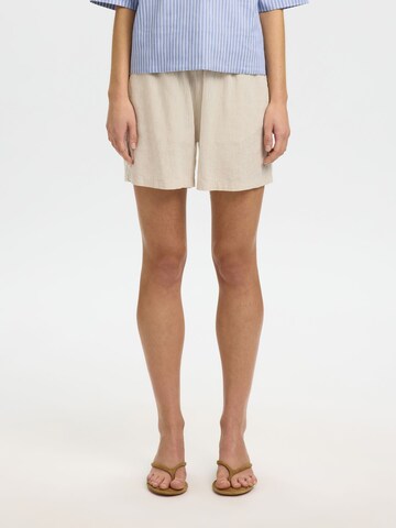 SELECTED Pants in Beige: front