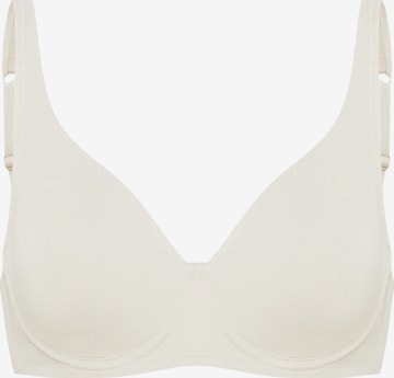 cfab (formerly creamy fabrics) BH 'Cotton Bügel BH ohne Pads' in Wit: voorkant