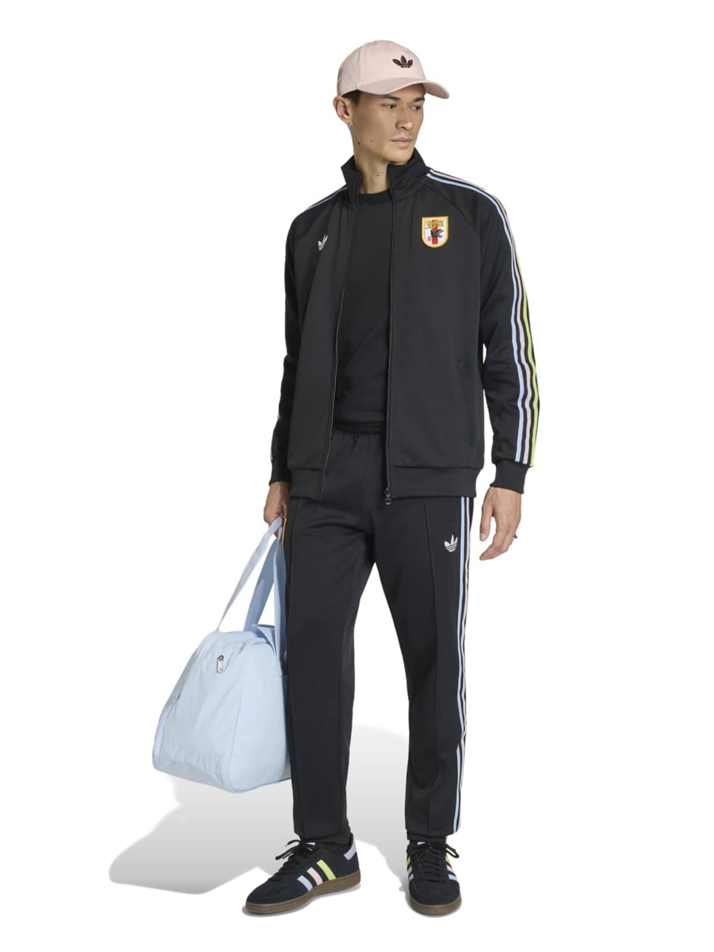 Bluză cu fermoar sport 'JFA' de la ADIDAS PERFORMANCE pe negru