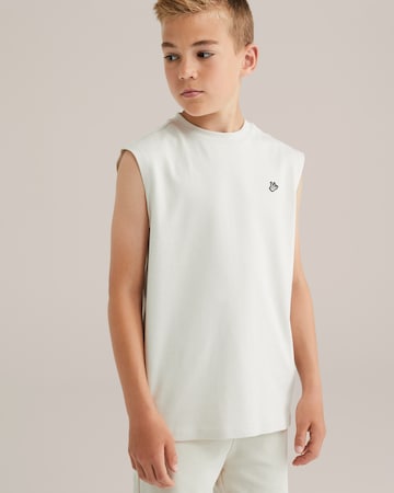 T-Shirt WE Fashion en beige : devant