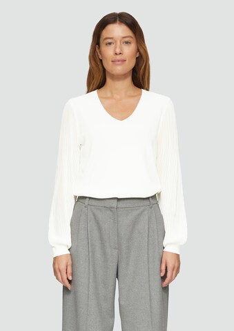 s.Oliver BLACK LABEL Sweater in White: front