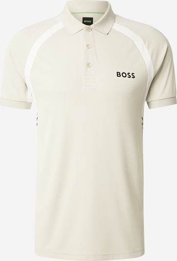 BOSS Toiminnallinen paita 'Spin' värissä ecru / valkoinen, Tuotenäkymä