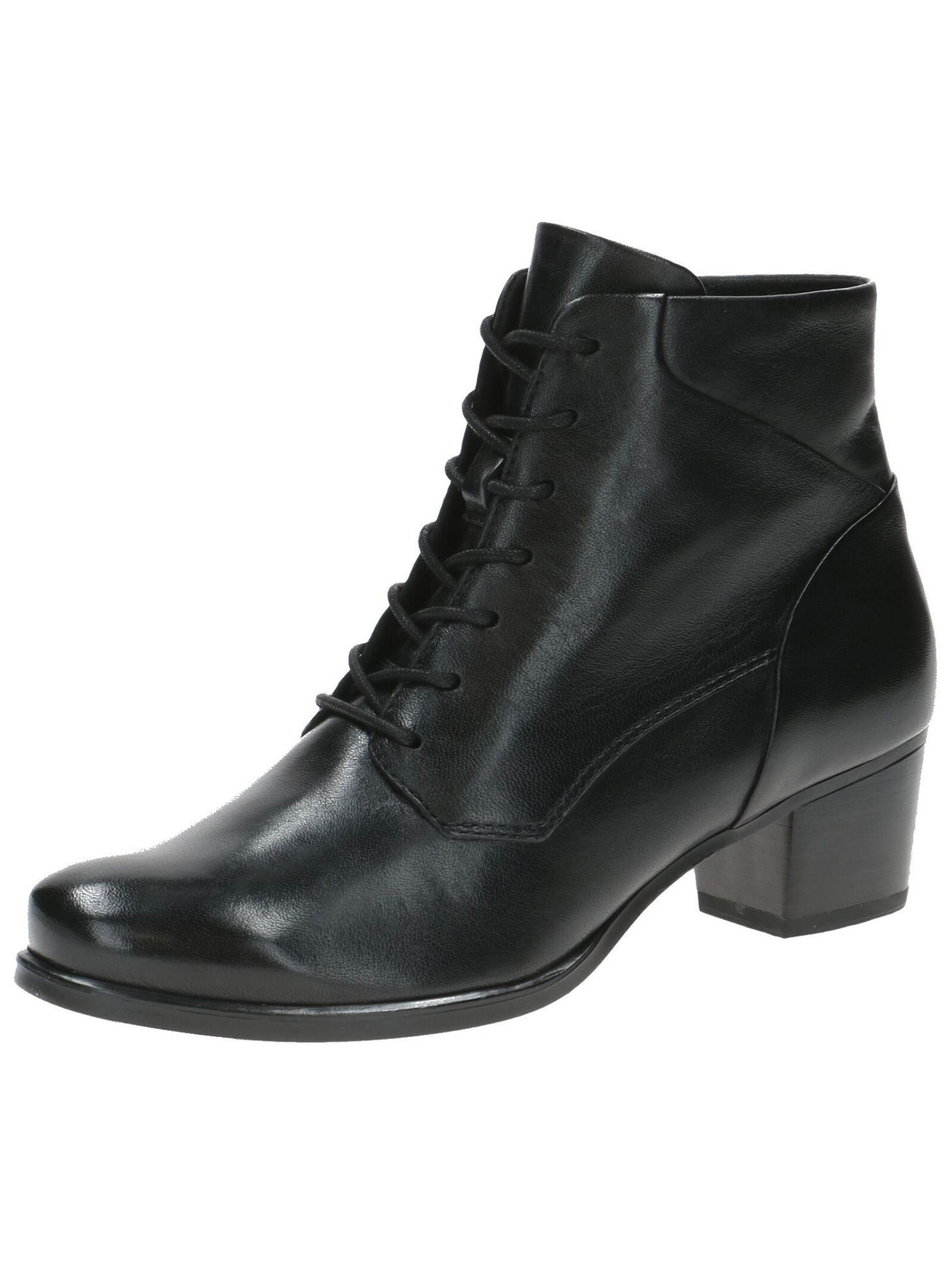 Bottines à lacets CAPRICE en noir : devant