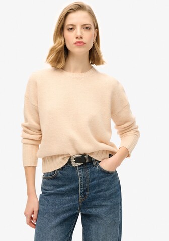 Superdry Pullover 'ESSENTIAL' in Beige: Vorderseite