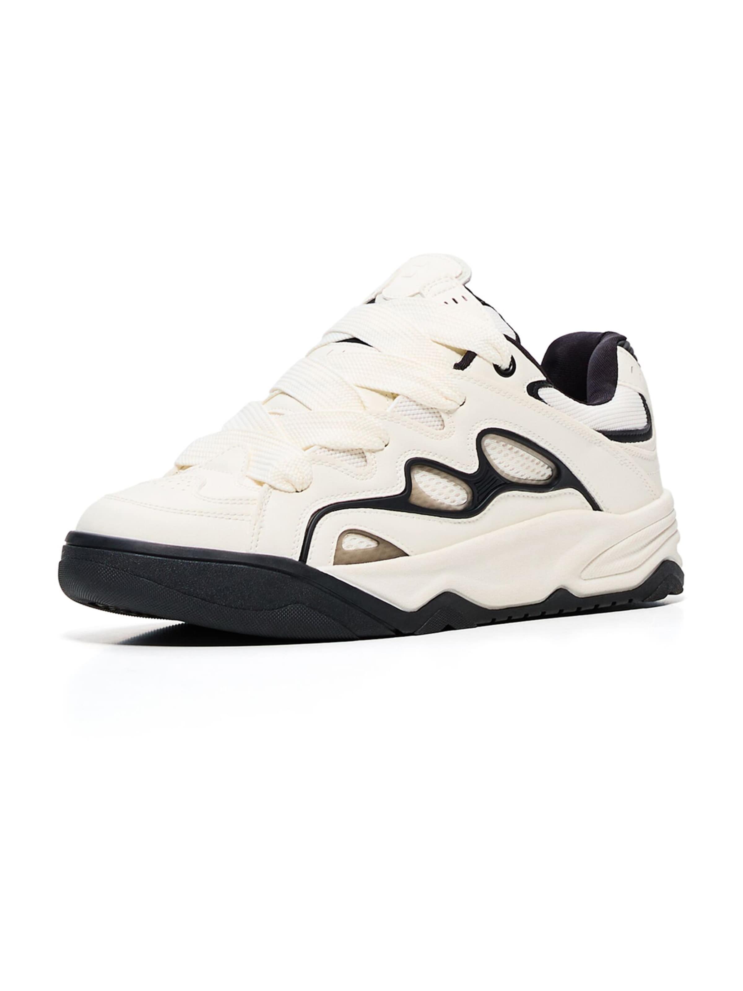 Bershka Trampki niskie w kolorze biały: przód