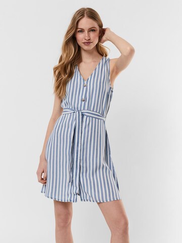 VERO MODA - Vestido de verano 'Viviana' en azul: frente