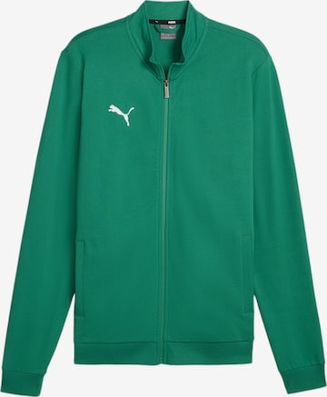 PUMA Sports sweat jacket in Green: front