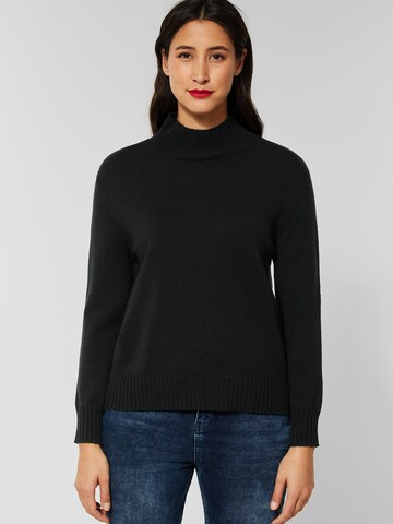 STREET ONE Sweater in Black: front