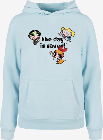 ABSOLUTE CULT Sweatshirt 'The Powerpuff Girls - The Day Is Saved' in Blauw: voorkant
