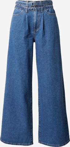Wide leg Jeans con pieghe 'SPACE' di VILA ROUGE in blu: frontale