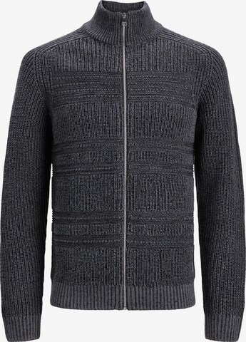 JACK & JONES Gebreid vest 'DAVIS' in Zwart: voorkant