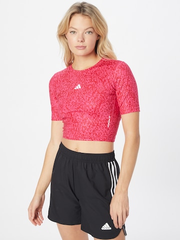 ADIDAS PERFORMANCE Performance shirt in Pink: front