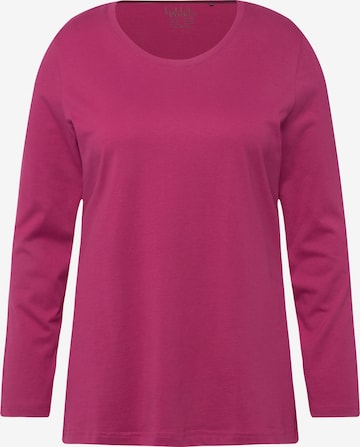 T-shirt Ulla Popken en rose : devant