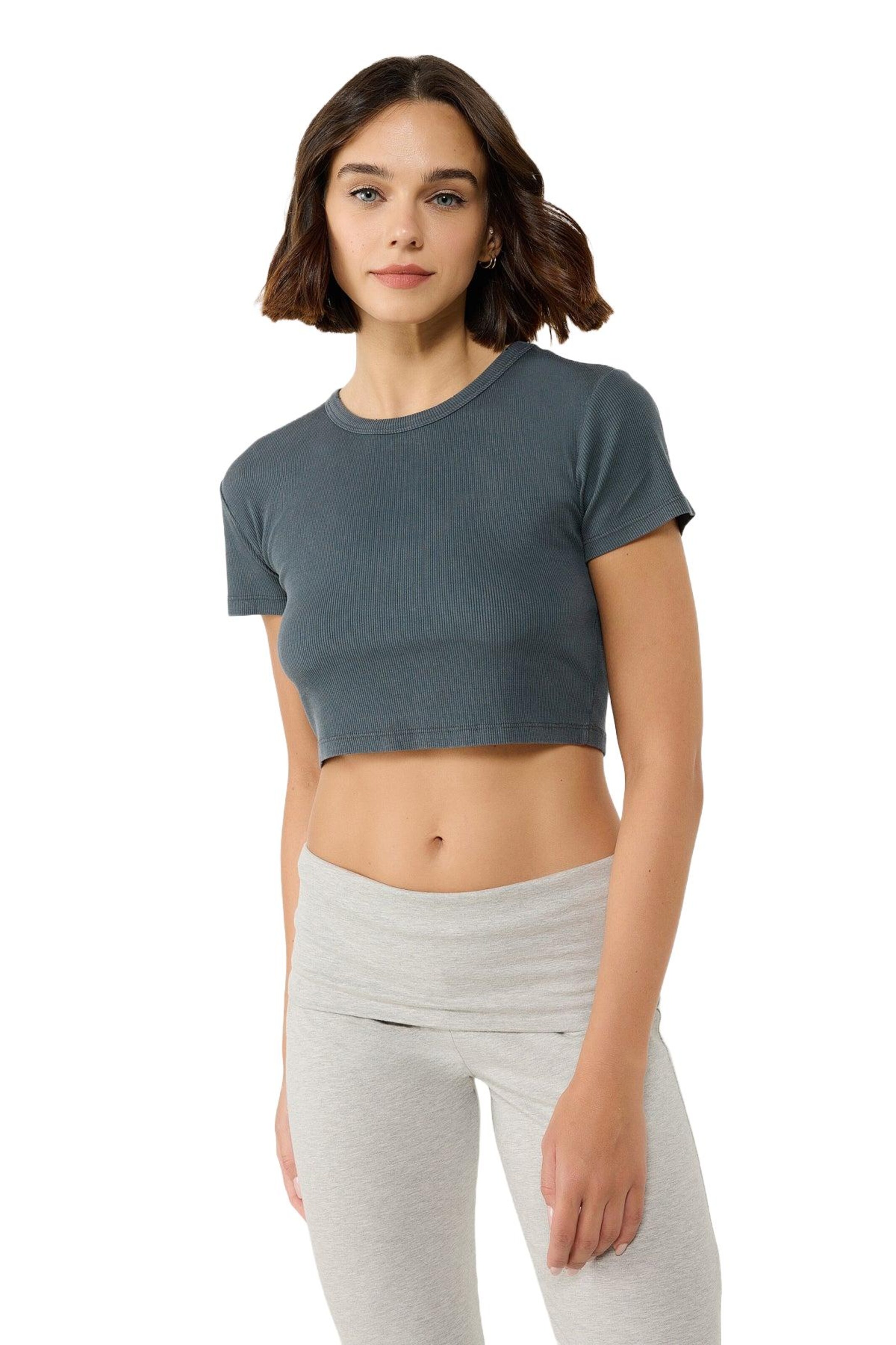 Alexa Dash Shirt in Grey: front