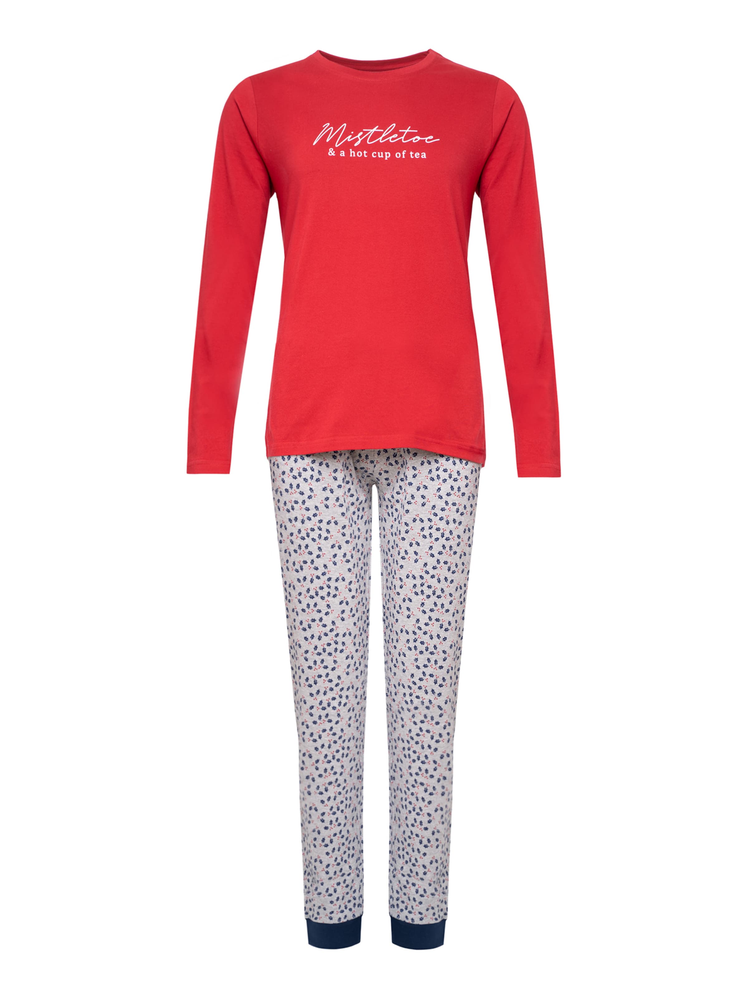 Happy Shorts Pyjama ' Xmas ' in Mischfarben: Vorderseite