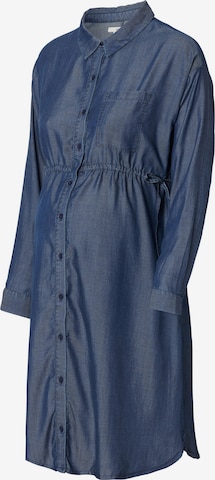 Esprit Maternity Shirt Dress in Blue: front