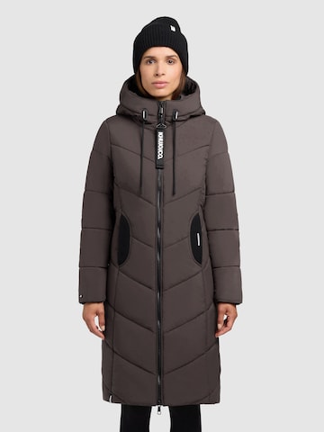 Manteau d’hiver 'Aribay6' khujo en gris : devant